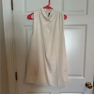 Anna Grace Cream Cowl Neck Mini Dress